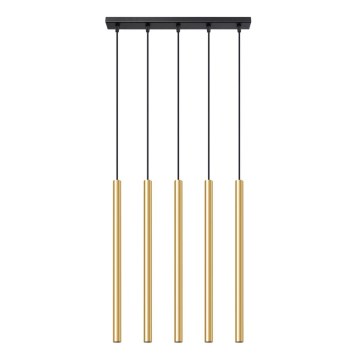 Żyrandol na lince PASTELO 5xG9/8W/230V złoty