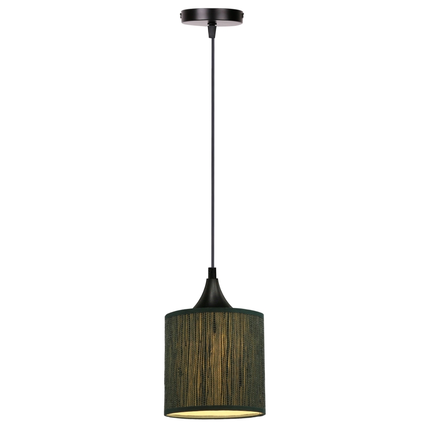 Żyrandol na lince PATTI 1xE27/60W/230V śr. 15 cm zielony
