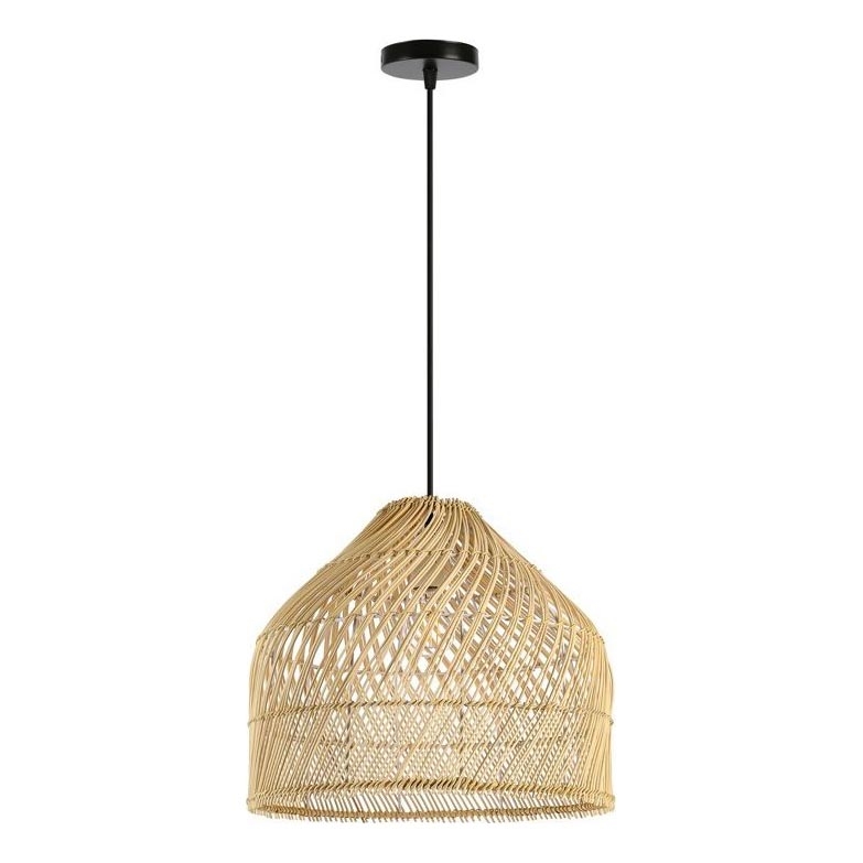 Żyrandol na lince PELO 1xE27/40W/230V śr. 40 cm rattan