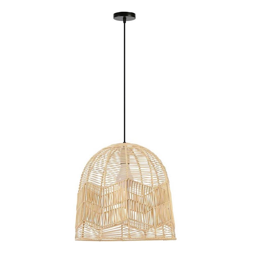 Żyrandol na lince PELO 1xE27/40W/230V śr. 50 cm rattan