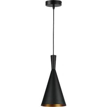 Żyrandol na lince PINIO 1xE27/60W/230V śr. 19 cm czarny
