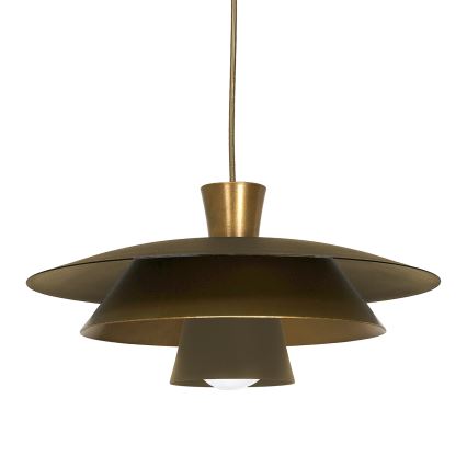 Żyrandol na lince PLATO 1xE27/15W/230V mosiądz/złoty