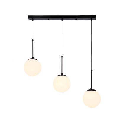 Żyrandol na lince POMPEI 3xE27/40W/230V czarne