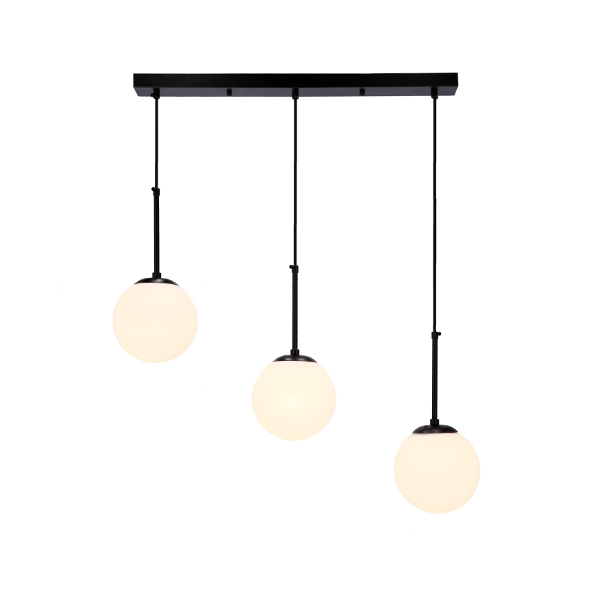 Żyrandol na lince POMPEI 3xE27/40W/230V czarne