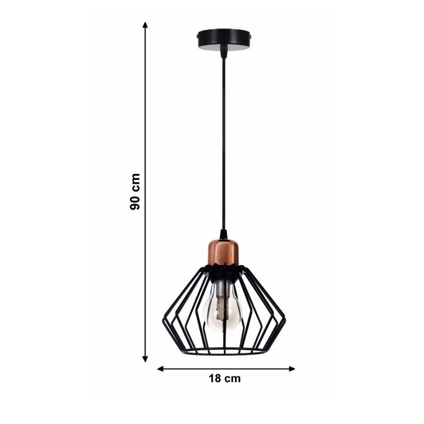 Żyrandol na lince PORTO 1xE27/40W/230V