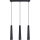 Żyrandol na lince PRYSM 3xG9/8W/230V czarny