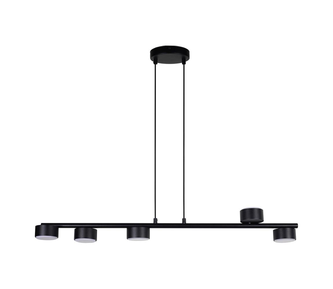 Żyrandol na lince PUNTO 5xGX53/12W/230V czarny