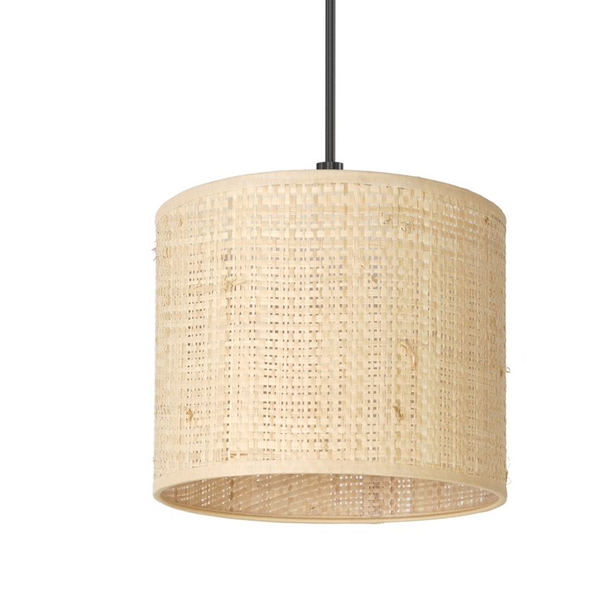 Żyrandol na lince RATTAN 1xE27/60W/230V śr. 18 cm rattan