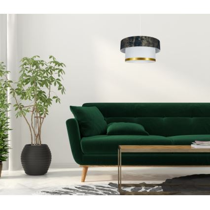 Żyrandol na lince RESSA 1xE27/60W/230V zielony