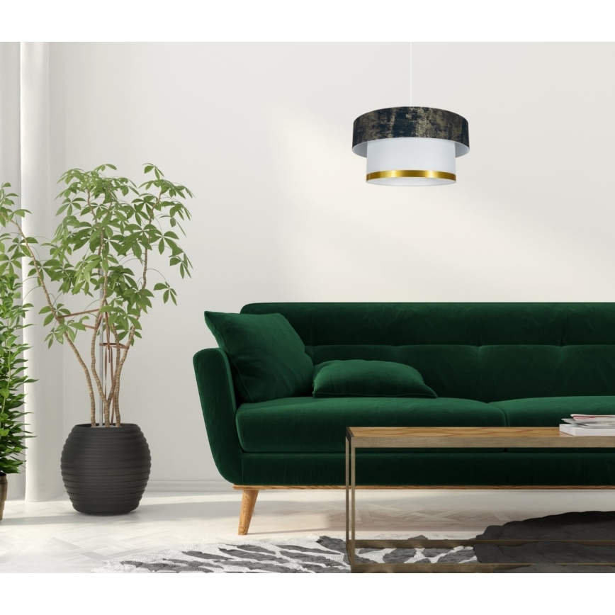 Żyrandol na lince RESSA 1xE27/60W/230V zielony