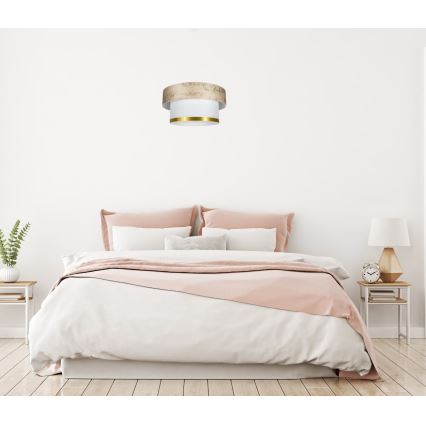 Żyrandol na lince RESSA 1xE27/60W/230V złoty