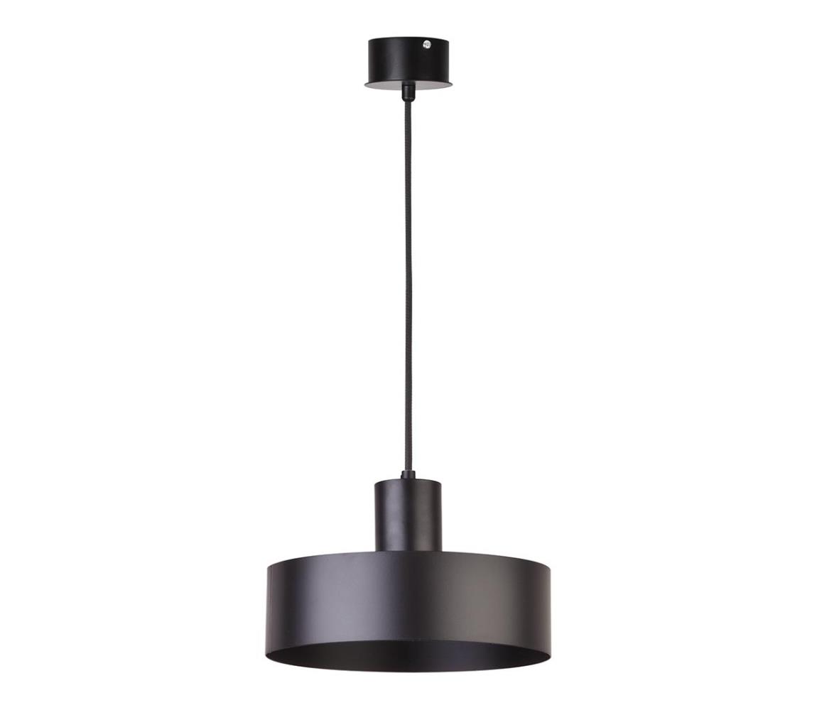 Żyrandol na lince RIF 1xE27/60W/230V d. 25 cm czarny