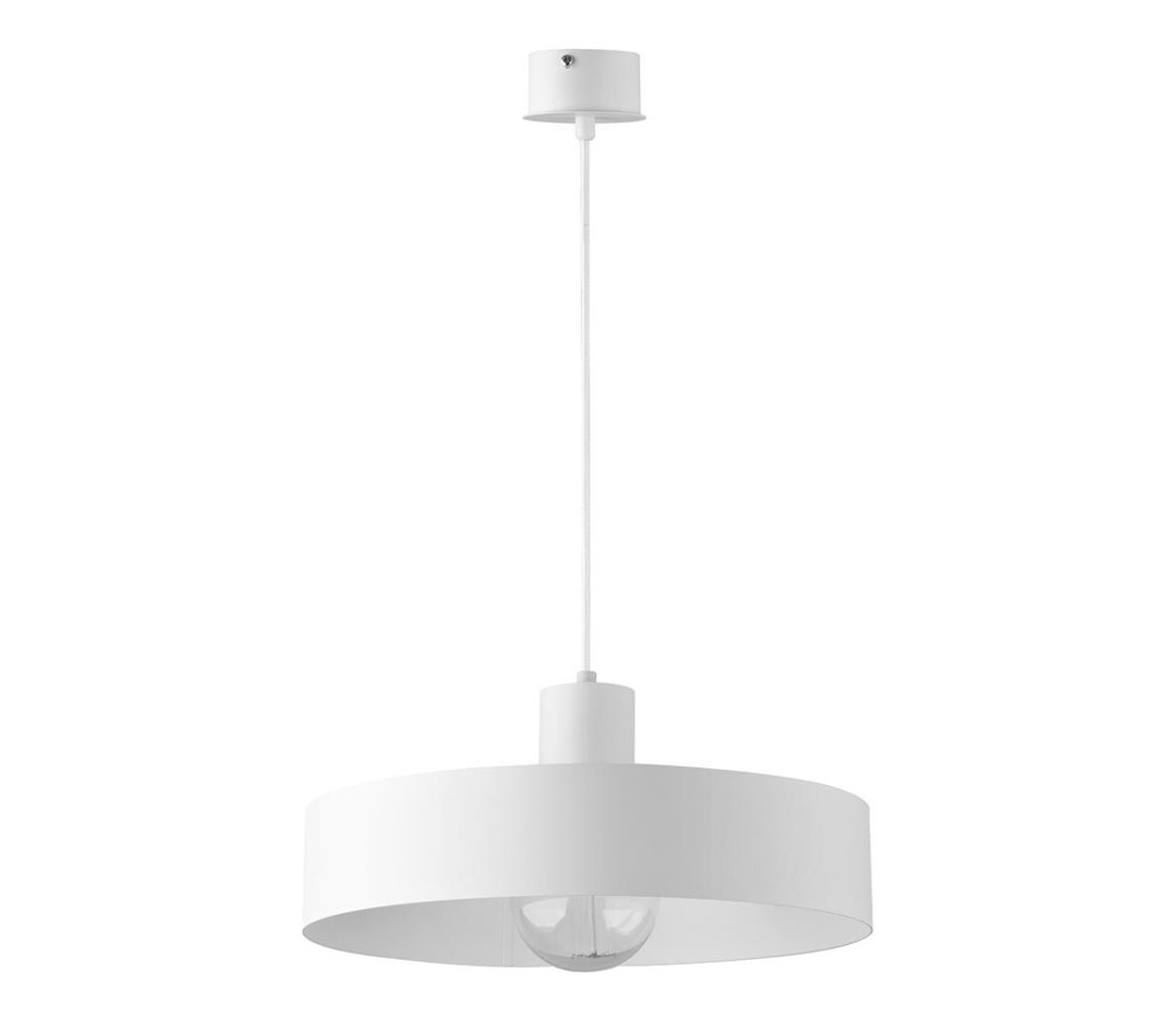 Żyrandol na lince RIF 1xE27/60W/230V d. 35 cm biały