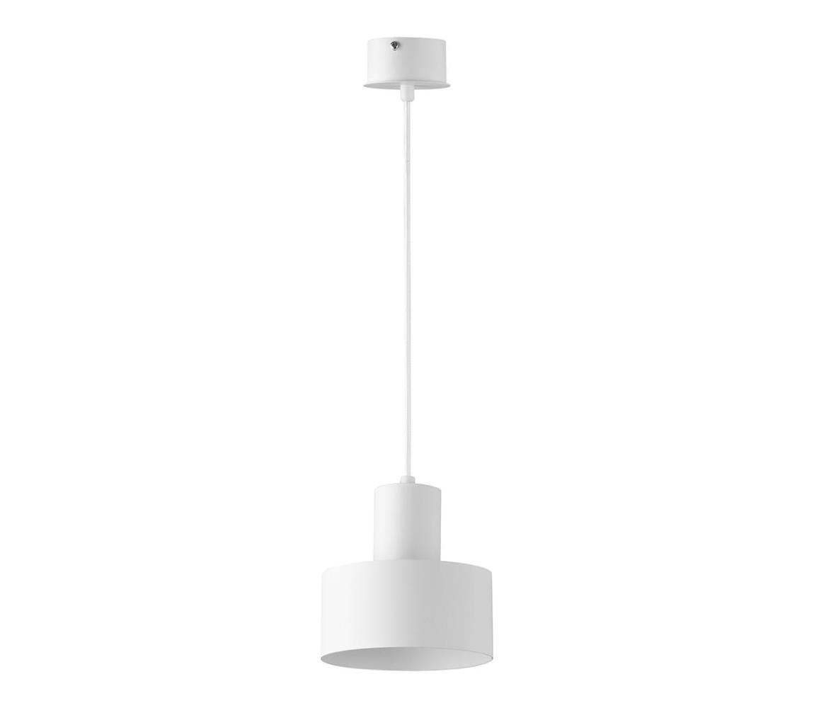 Żyrandol na lince RIF 1xE27/60W/230V śr. 15 cm biały