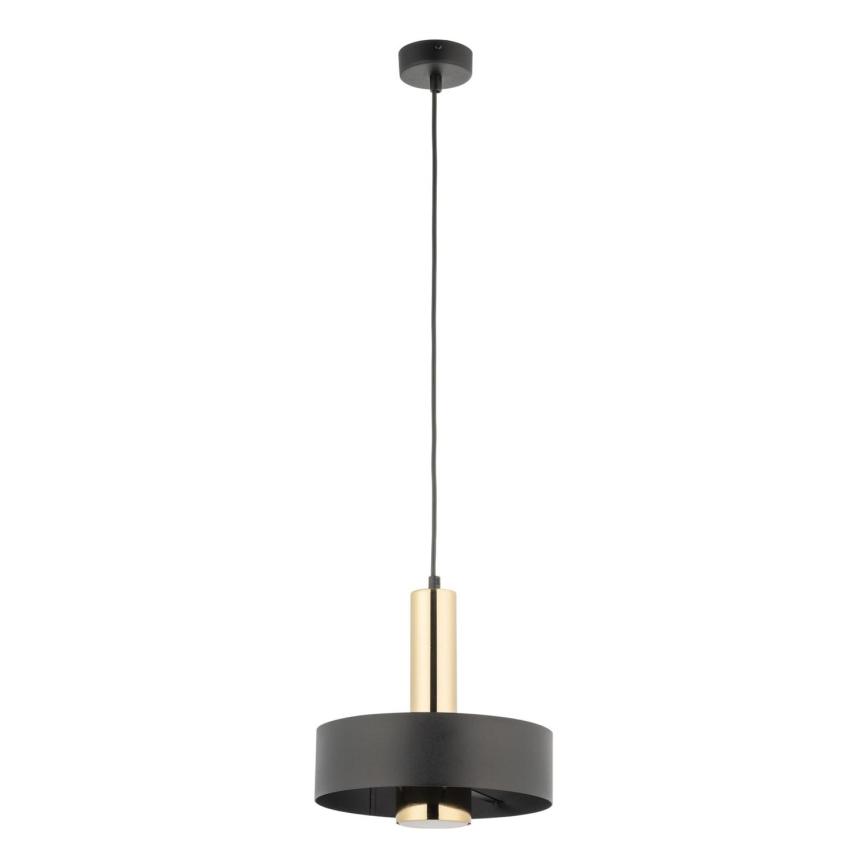 Żyrandol na lince RIF LUX 1xGX53/12W/230V śr. 25 cm czarny/złoty