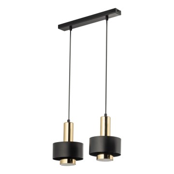 Żyrandol na lince RIF LUX 2xGX53/12W/230V czarny/złoty