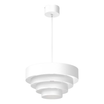 Żyrandol na lince RINGS 1xE27/15W/230V biały