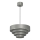 Żyrandol na lince RINGS 1xE27/15W/230V szary