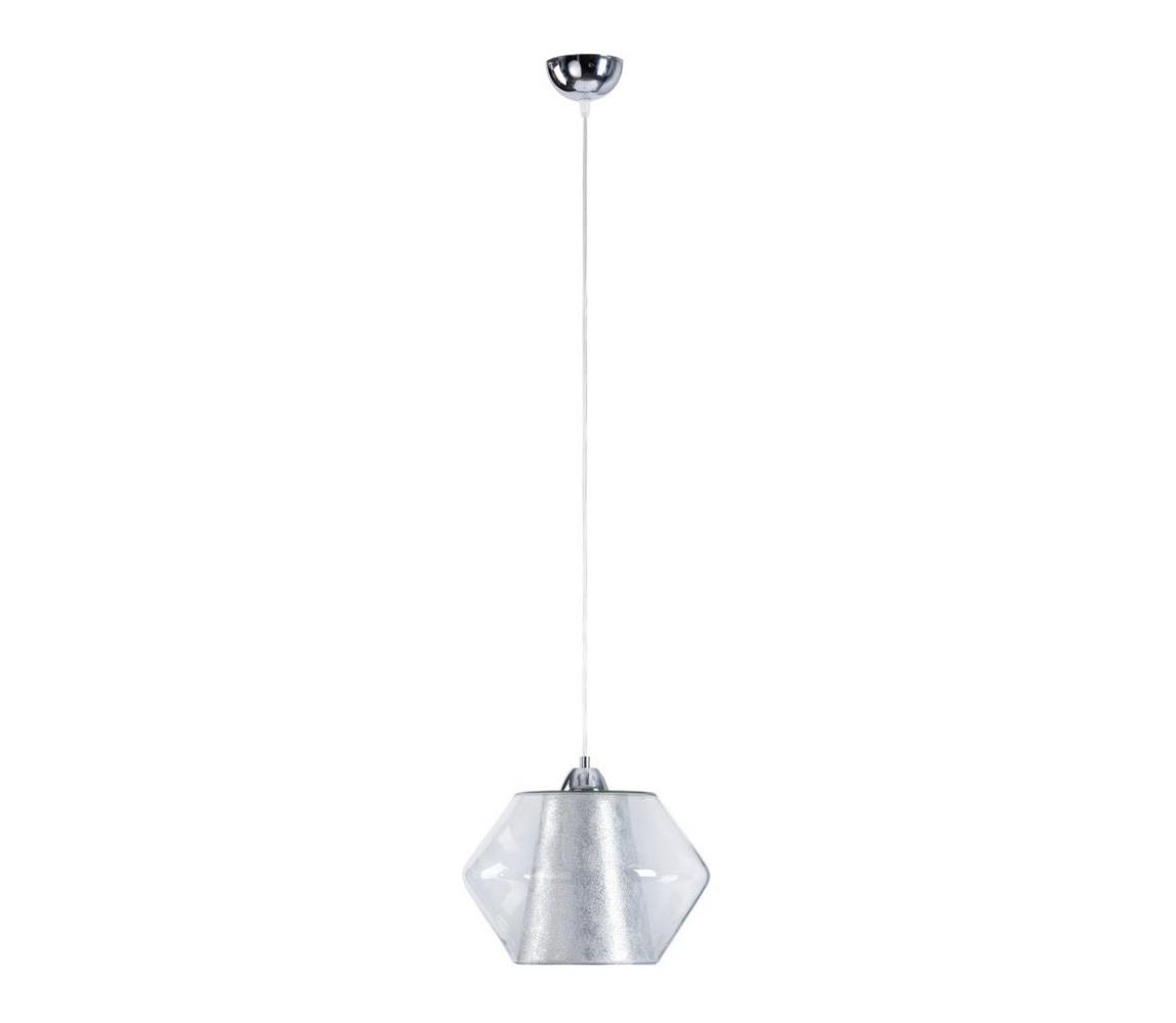 Żyrandol na lince RODOES 1xE27/60W/230V srebrny