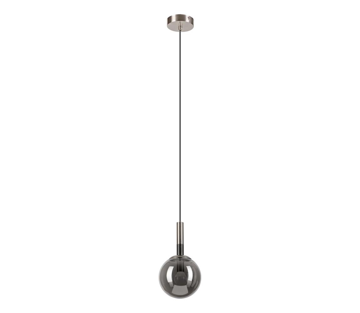 Żyrandol na lince ROLLO 1xE14/5W/230V matowy chrom/dymny