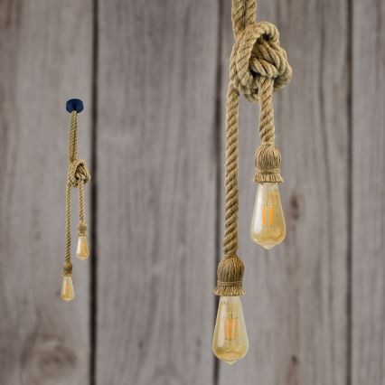 Lampa wisząca ROPE 1xE27/12W/230V