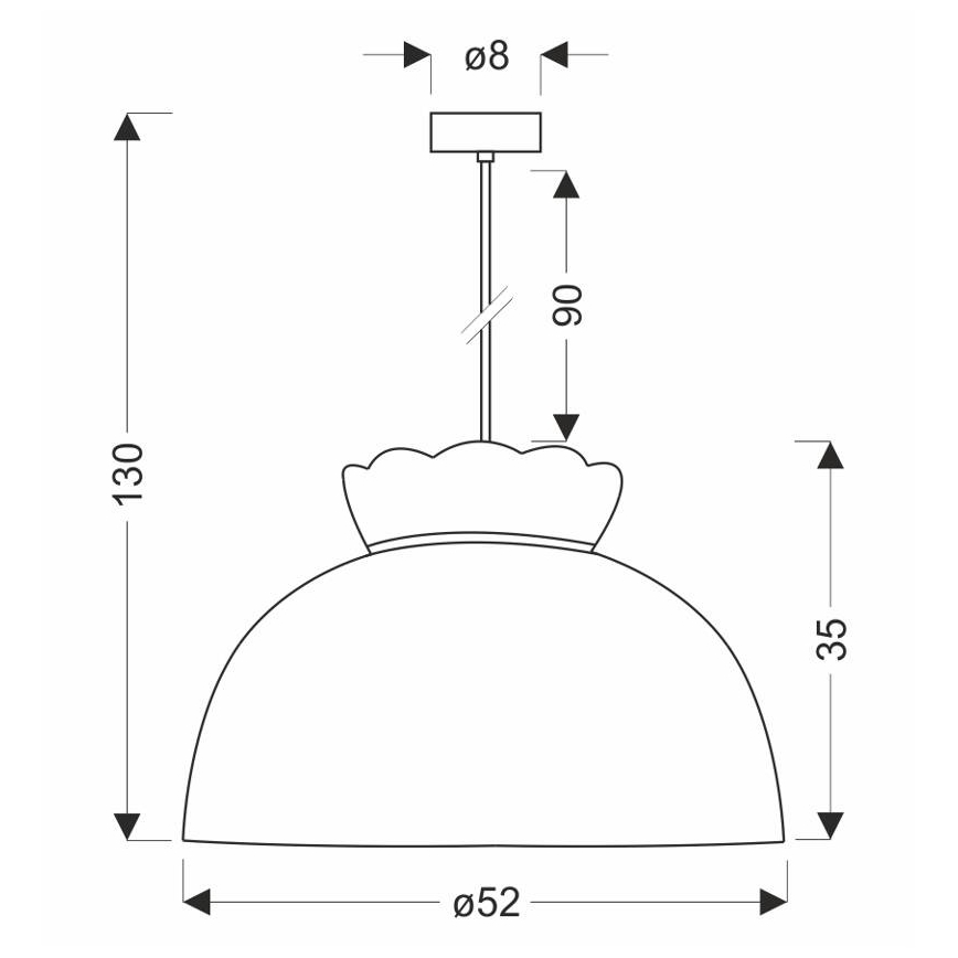 Żyrandol na lince ROSSINI 1xE27/40W/230V