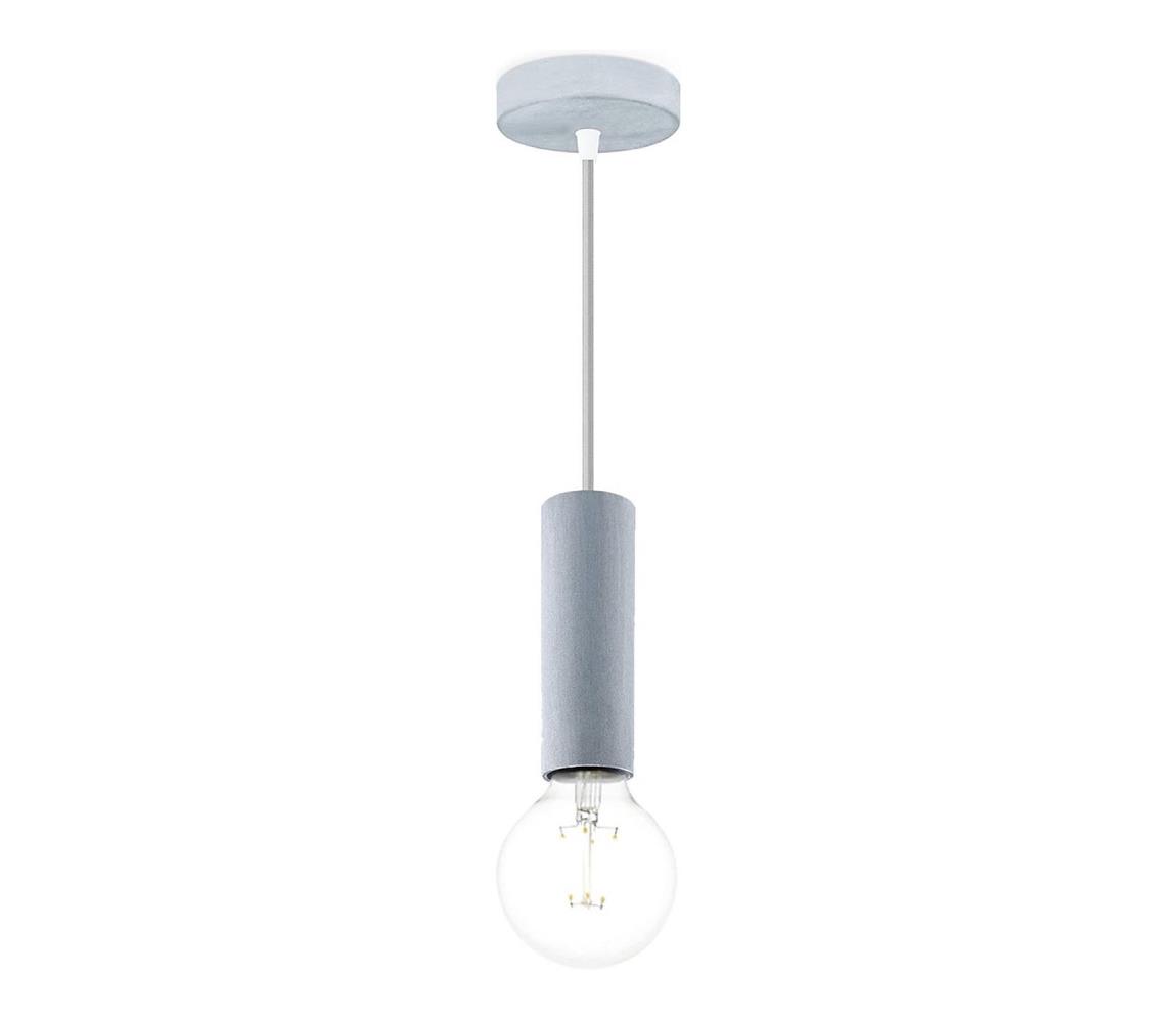 Żyrandol na lince SAGA 1xE27/40W/230V szary