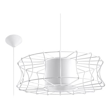 Żyrandol na lince SALERNO 1xE27/60W/230V biały