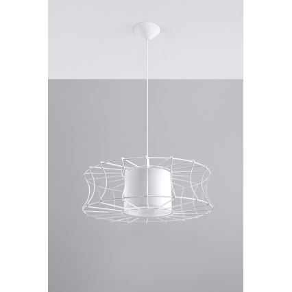 Żyrandol na lince SALERNO 1xE27/60W/230V biały