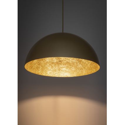 Żyrandol na lince SFERA 1xE27/60W/230V śr. 35 cm złoty