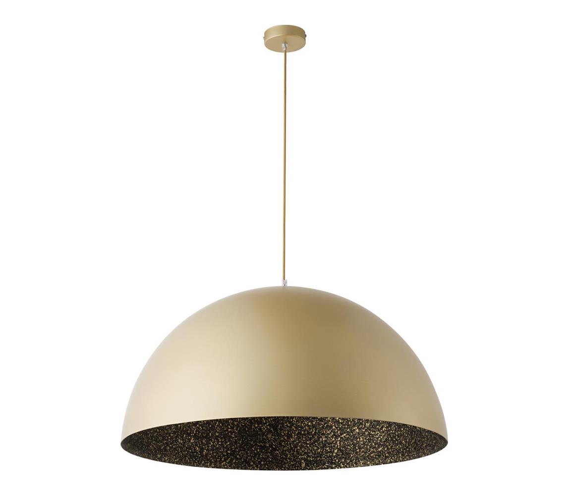 Żyrandol na lince SFERA 1xE27/60W/230V śr. 50 cm złoty/czarny