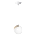 Żyrandol na lince SFERA WOOD 1xE14/40W/230V