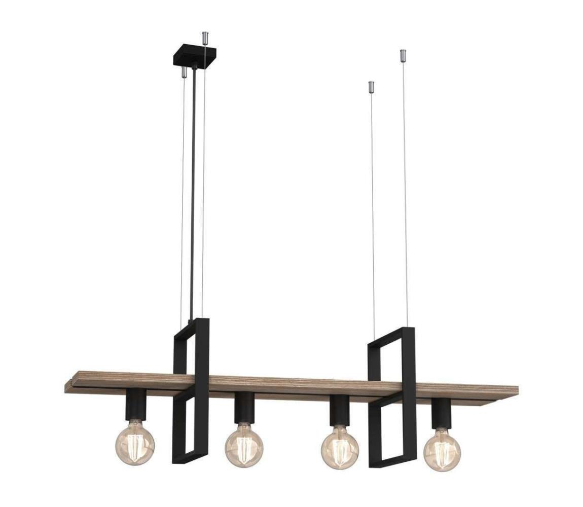 Żyrandol na lince SHELF 4xE27/60W/230V