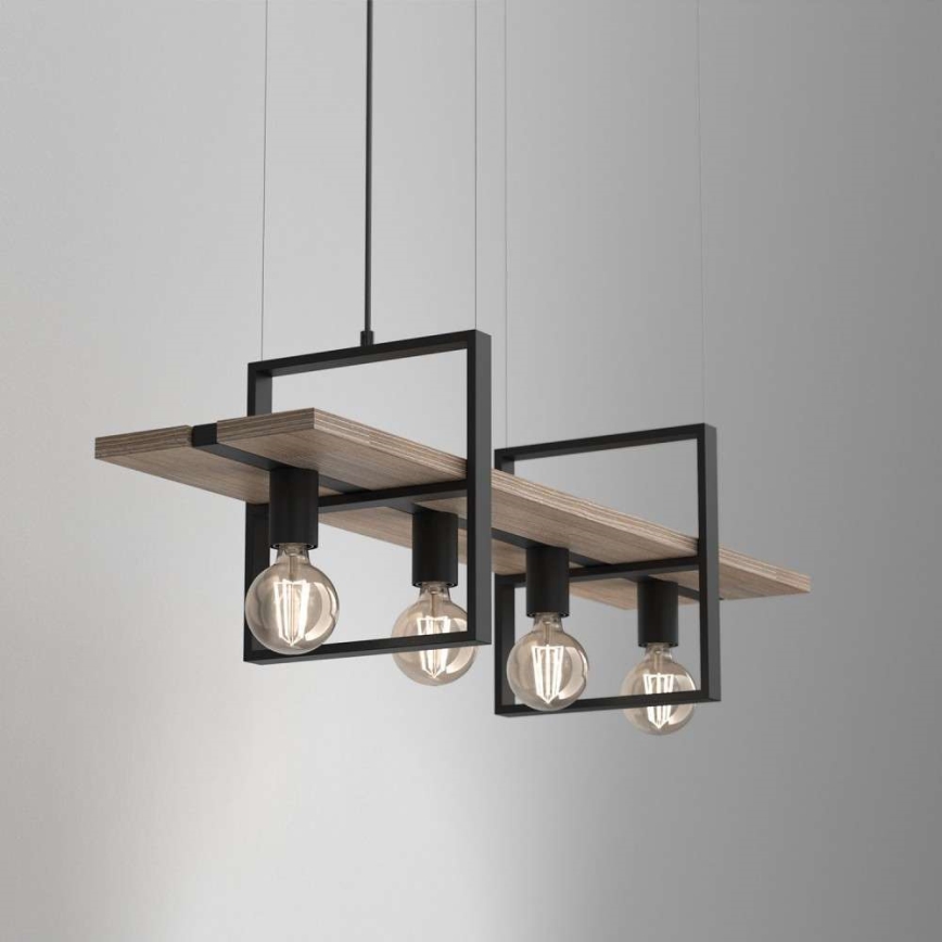 Żyrandol na lince SHELF 4xE27/60W/230V