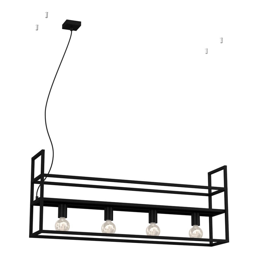 Żyrandol na lince SHELF 4xE27/60W/230V