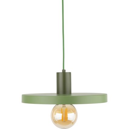 Żyrandol na lince SILA 1xE27/15W/230V śr. 30 cm zielony