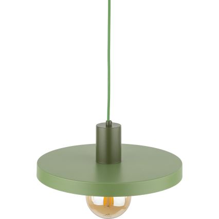 Żyrandol na lince SILA 1xE27/15W/230V śr. 30 cm zielony