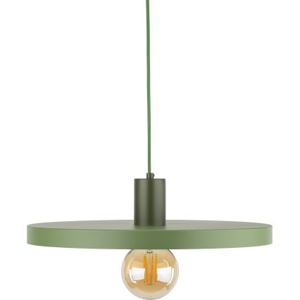 Żyrandol na lince SILA 1xE27/15W/230V śr. 40 cm zielony