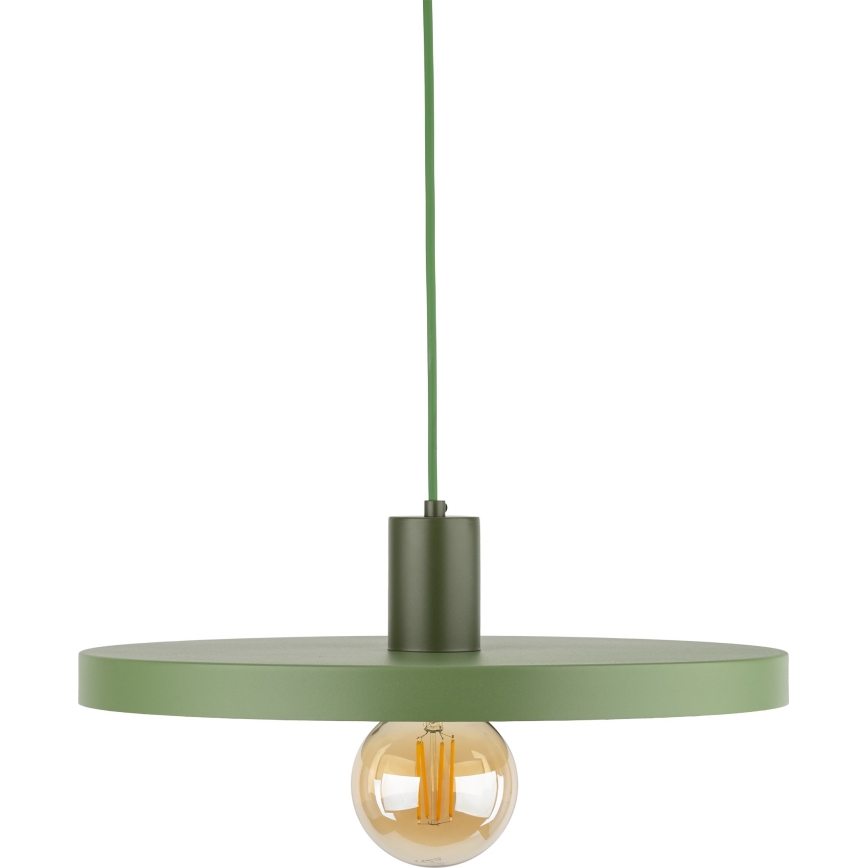 Żyrandol na lince SILA 1xE27/15W/230V śr. 40 cm zielony