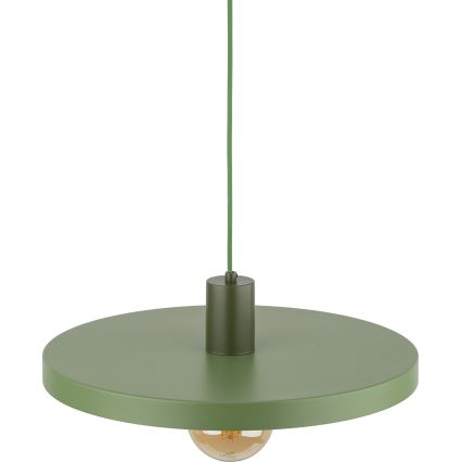 Żyrandol na lince SILA 1xE27/15W/230V śr. 40 cm zielony