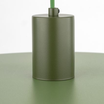 Żyrandol na lince SILA 1xE27/15W/230V śr. 40 cm zielony