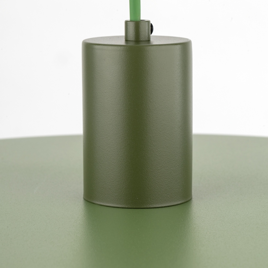Żyrandol na lince SILA 1xE27/15W/230V śr. 40 cm zielony