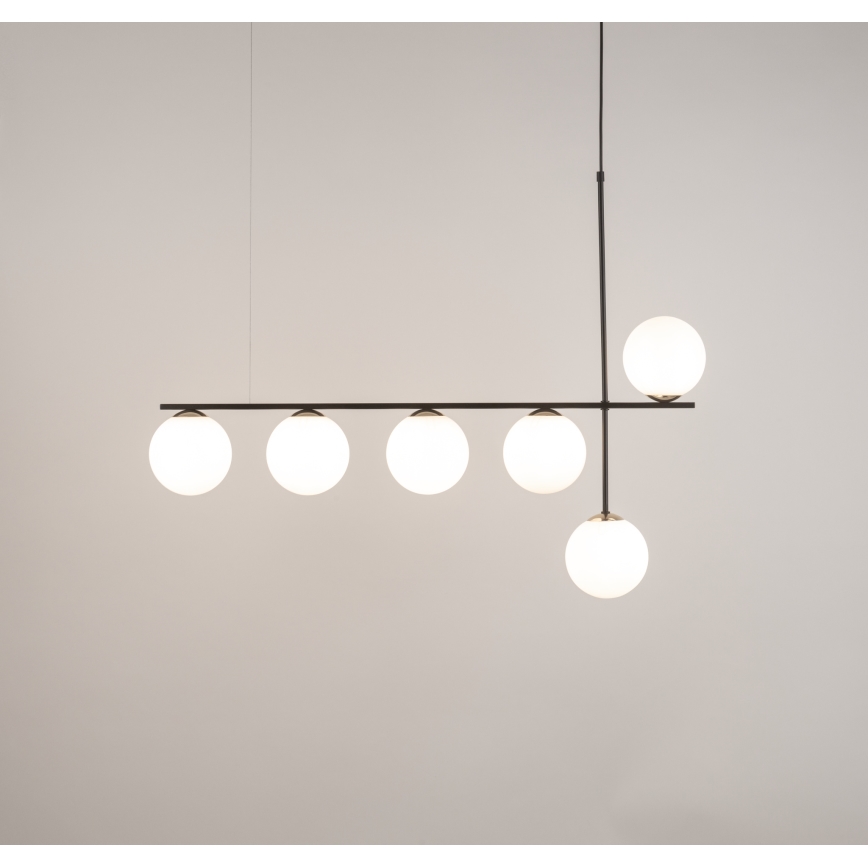 Żyrandol na lince SILIA 6xG9/12W/230V czarny