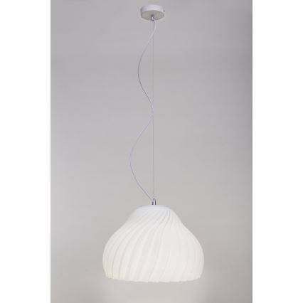 Żyrandol na lince SILVO 1xE27/60W/230V śr. 38 cm biały