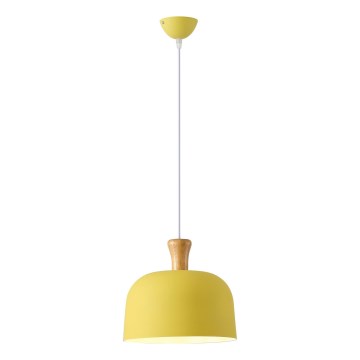 Żyrandol na lince SIMPLO 1xE27/15W/230V żółty śr. 27 cm