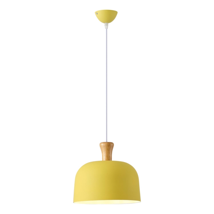 Żyrandol na lince SIMPLO 1xE27/15W/230V żółty śr. 27 cm