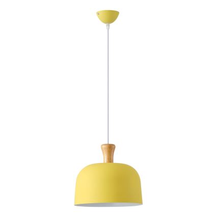 Żyrandol na lince SIMPLO 1xE27/15W/230V żółty śr. 27 cm