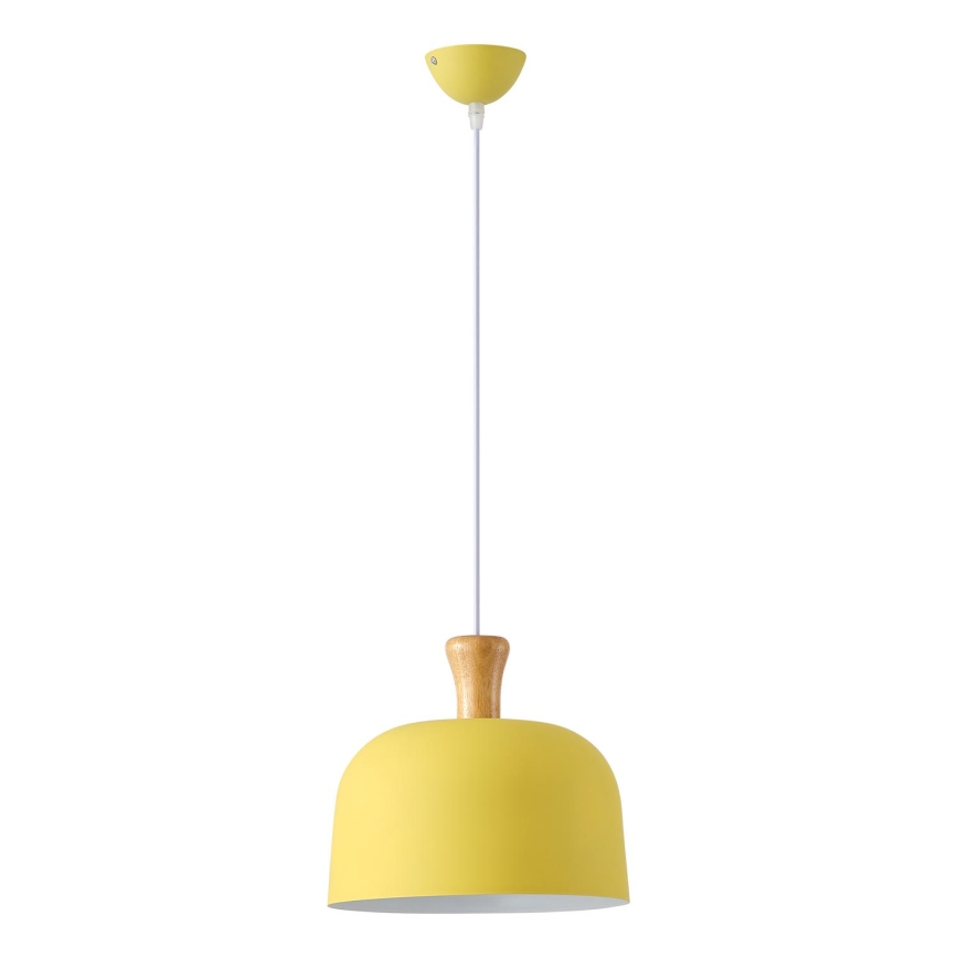 Żyrandol na lince SIMPLO 1xE27/15W/230V żółty śr. 27 cm