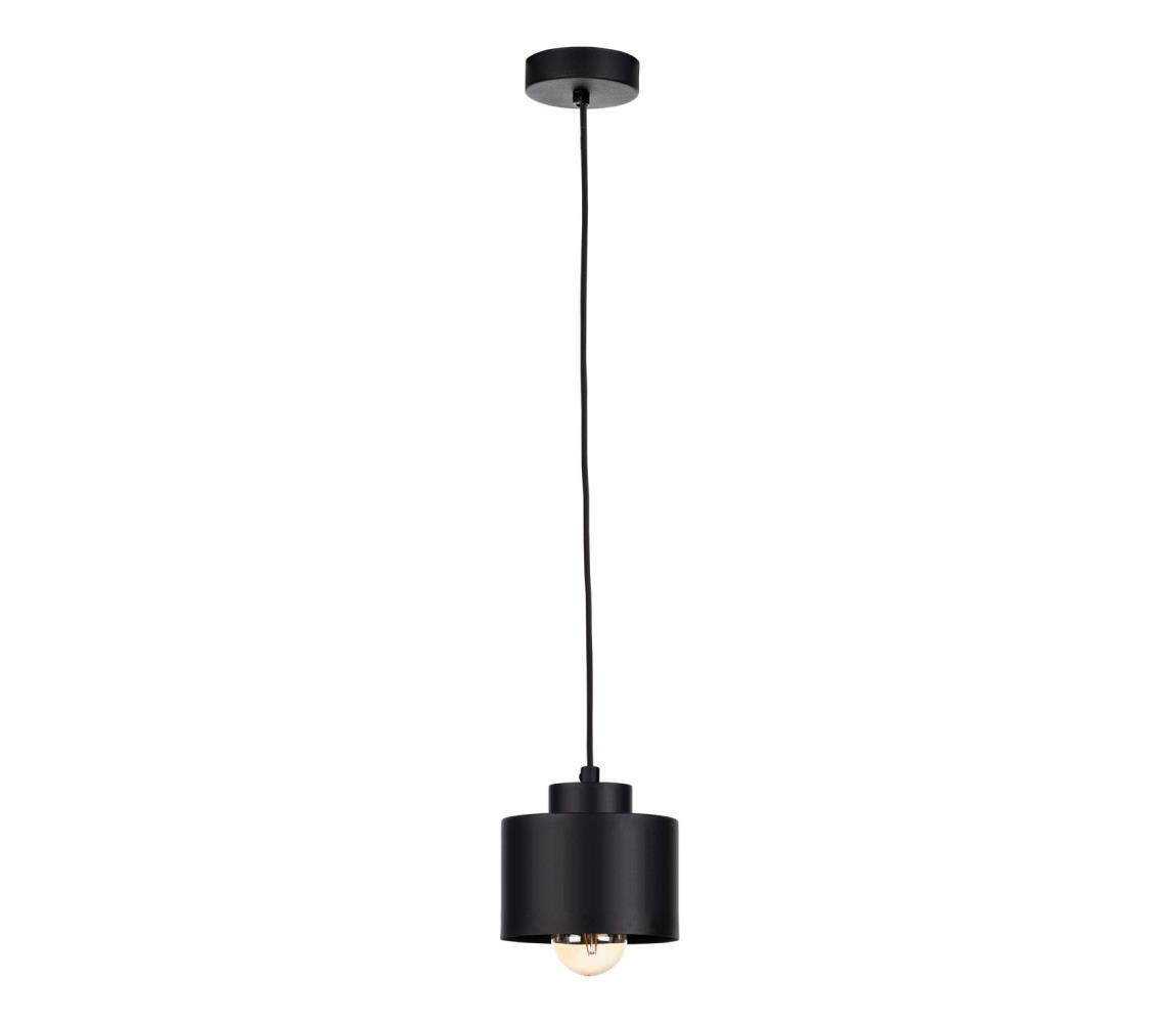 Żyrandol na lince SIMPLY BLACK 1xE27/60W/230V