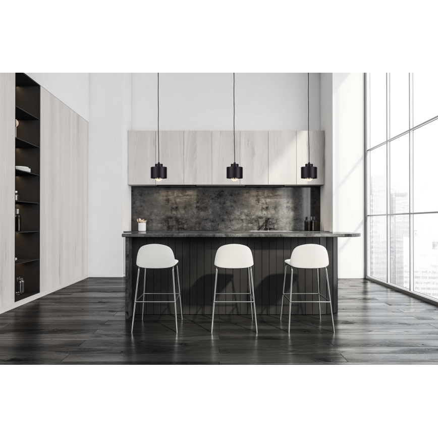 Żyrandol na lince SIMPLY BLACK 1xE27/60W/230V